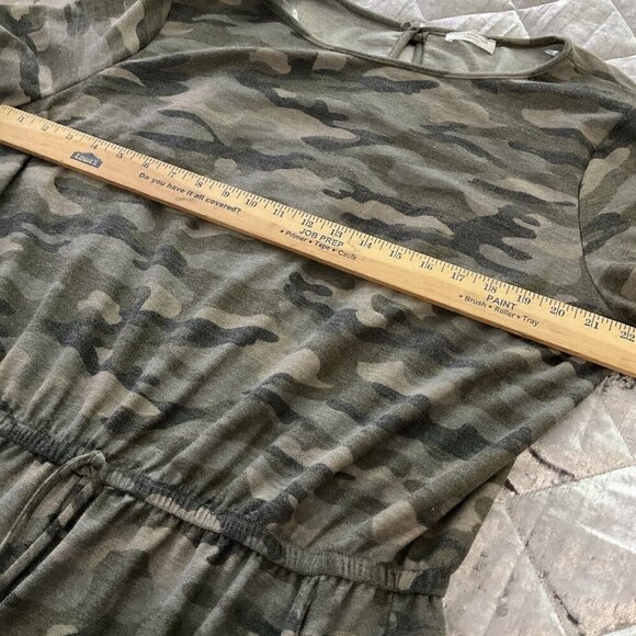 camo camouflage Romper Green Pockets Lightweight Loungewear Size 3XL Pockets - Picture 8 of 13